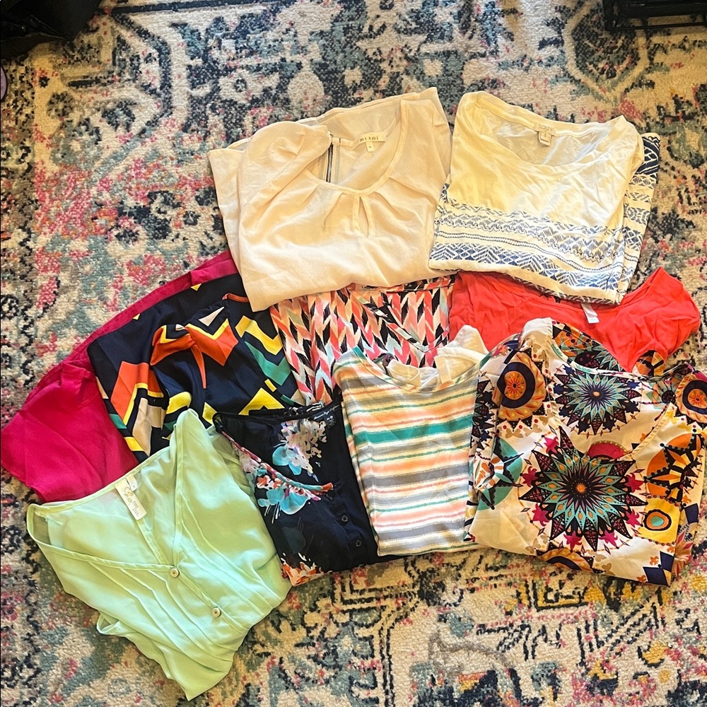 Bundle of 10 Women’s Tops –  Small/Medium – J.Crew, American Eagle TOPS LOT